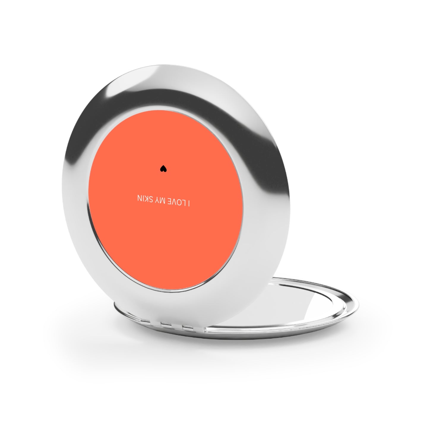 Compact Travel Mirror - "I Love My Skin" | Stylish Gift for Self-Care, Travel Accessory, Makeup Essential, Birthday, Women's Day