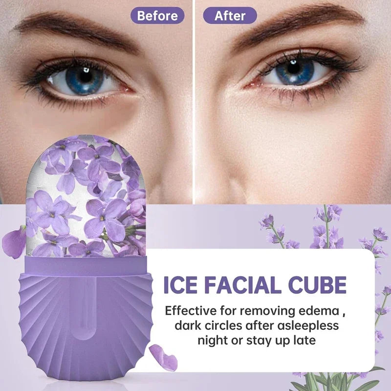 Ice Face Roller Icld for Eye Puffiness Ice Facial Roller Shrink Pores